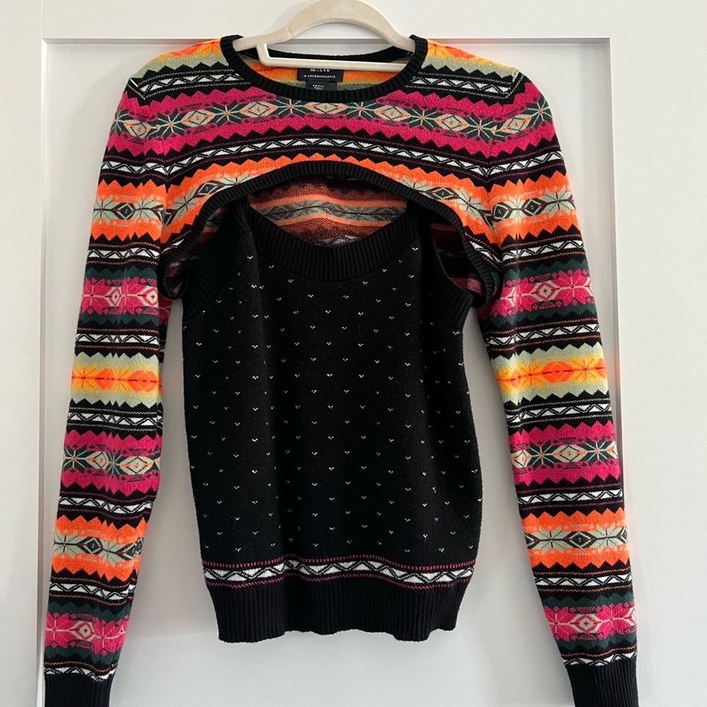 This is a beautiful two piece sweater from Anthropologie.